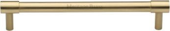 Heritage Brass Cabinet Pull Phoenix Design 160mm CTC Satin Brass finish