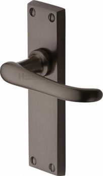 Heritage Brass Door Handle Lever Latch Windsor Design Matt Bronze