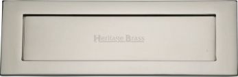 Heritage Brass V850 305-PNF letter plate 305x100mm polished nickel