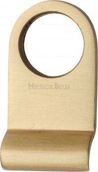 Heritage Brass Round Cylinder Pull Satin Brass finish