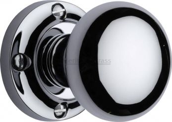 Victoria V980-PC Polished Chrome Bun Mortice Door Knobs