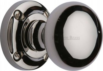 Victoria V980-PNF Polished Nickel Bun Mortice Door Knobs