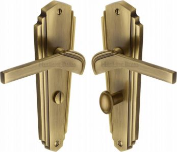 Waldorf WAL6530-AT - bathroom handles antique brass 203x66mm