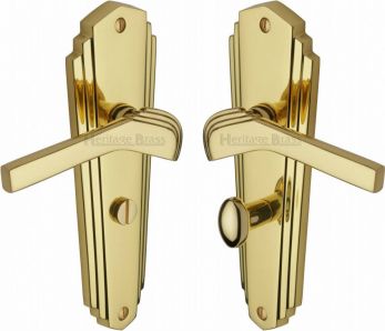 Waldorf WAL6530-PB - bathroom handles polish brass 203x66mm