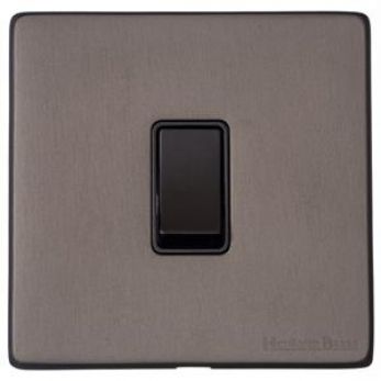 X09.100.BK Vintage Matt Bronze 1-Gang 2-Way Switch Screwless