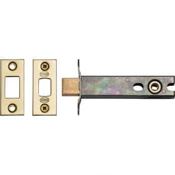YKBDB4N-PB - York Architectural Tubular Bathroom Deadbolt 4" Polished Brass Finish