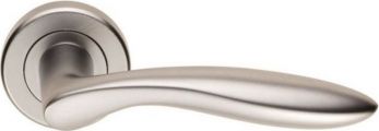 Shark ZIN3131-SC satin chrome zinc lever on rose handles