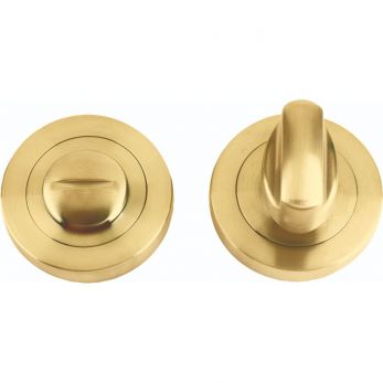 50mm Round Thumb Turn in Satin Brass - Zoo Hardware | ZPZ004-FSB