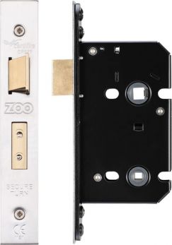 Zoo ZUKB64SS satin stainless 63mm bathroom lock