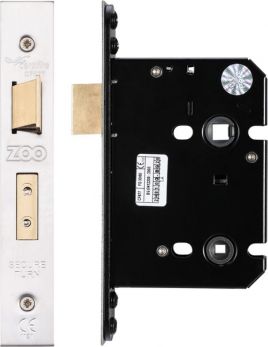 Zoo ZUKB76SS satin stainless 76mm bathroom lock