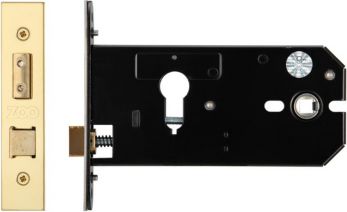 Zoo ZUKH152EPPVD - horizontal euro profile lock 152mm brass