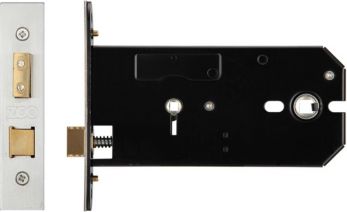 Zoo ZUKHB152SS - horizontal bathroom lock 152mm satin
