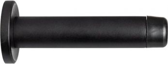 Carlisle Brass AA21MB Cylinder Pattern Door Stop - with Rose Matt Black