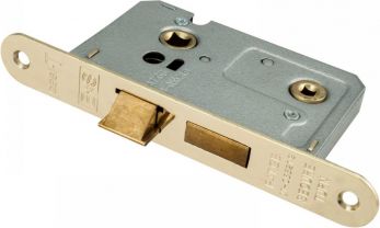 Eurospec BAE5030EB/R Electro Brass Economy Bathroom Lock 76mm Radius