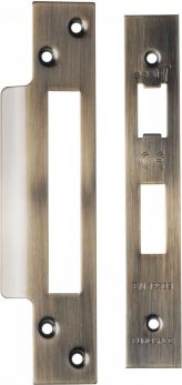 Eurospec FSF5004AB Forend Strike & Fixing Pack to Suit Architectural Sashlocks Antique Brass