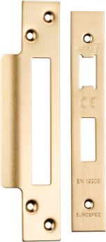 Eurospec FSF5004SB Forend Strike & Fixing Pack to Suit Architectural Sashlocks Satin Brass
