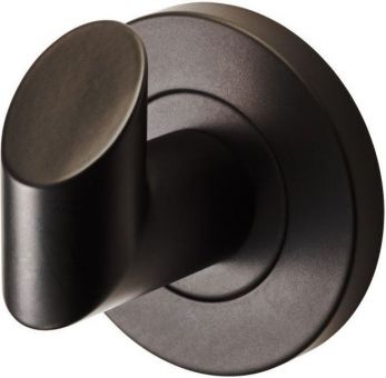 Deleau LX03MB Stainless Steel Robe Hook - Matt Black Finish
