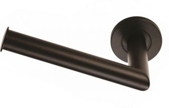 Deleau LX07MB Stainless Steel Toilet Paper Roll Holder - Matt Black Finish