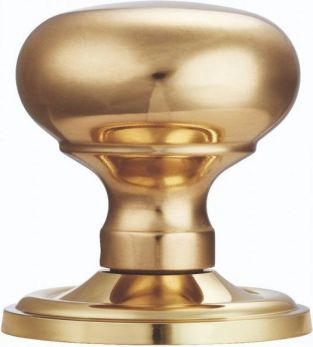 Carlisle Brass M35C polished brass concealed bun door knobs