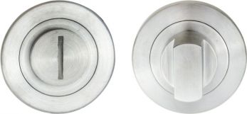 50mm Round Thumb Turn in Satin Stainless Steel - Eurospec | SW107SSS