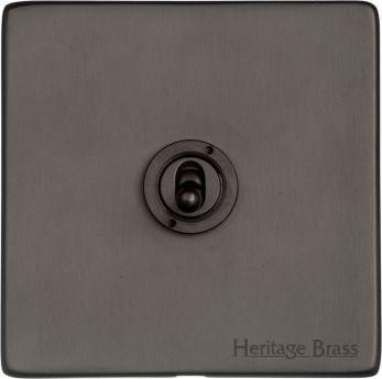 X09.2400 Vintage Matt Bronze 1-Gang 2-Way Dolly Switch Screwless