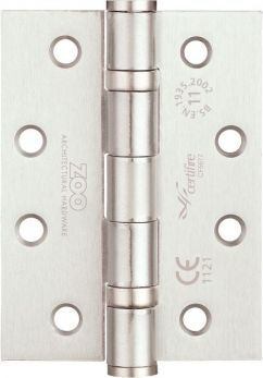 Ball Bearing Door Hinge in Satin Nickel, (102mm x 76mm / 4" x 3") | ZHS43SN