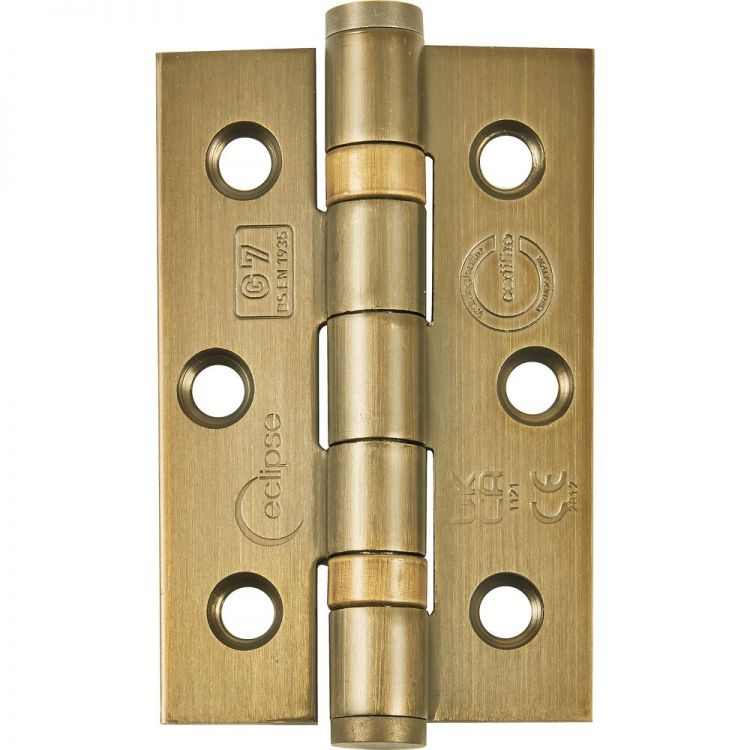 Eclipse 14852MAB - Ball Bearing Hinge Grade 7 in Matt Antique Brass 76x51x2mm