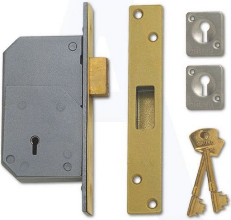 Union 199 Brass 5 Lever Retainer Deadlock 73mm