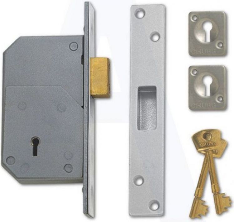 Union 200 Satin 5 Lever Retainer Deadlock 73mm
