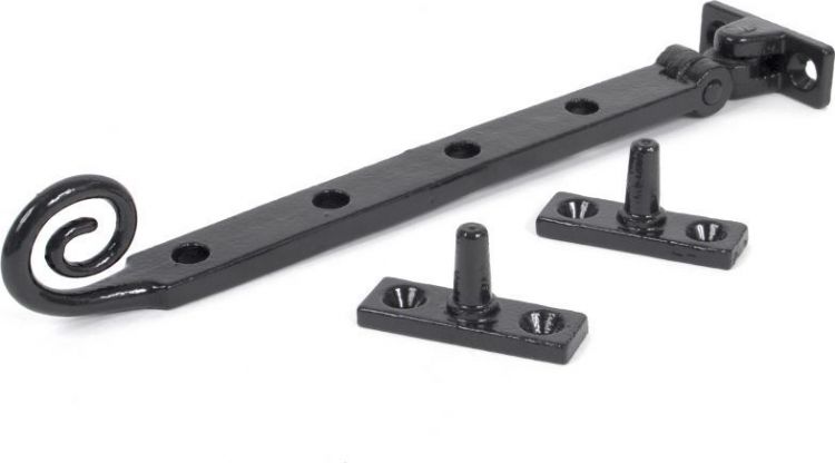 Anvil 33484 Black Cast Monkeytail Window Stay 8 Inch