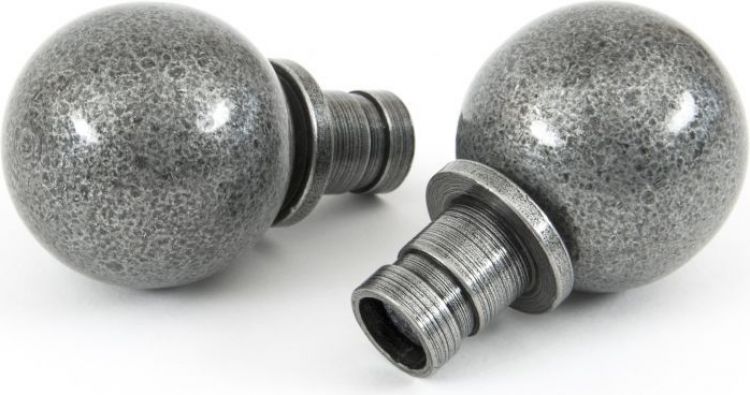 Pewter Ball Curtain Finial (pair)