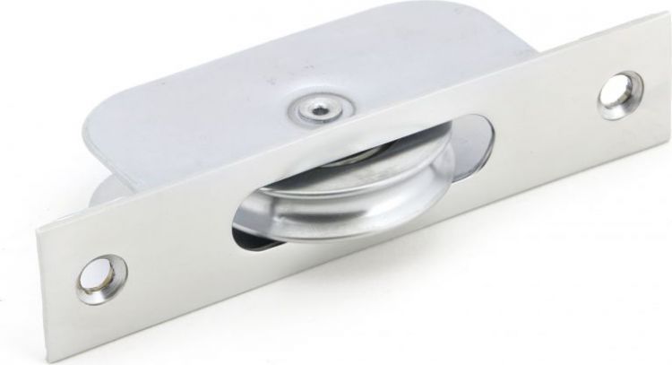Satin Chrome Square Ended Sash Pulley 75kg