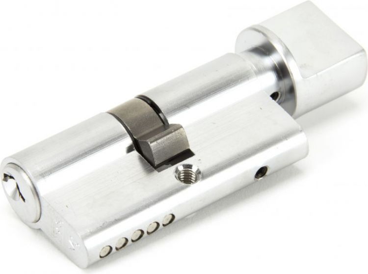 Satin Chrome 30/30 Euro Cylinder/Thumbturn