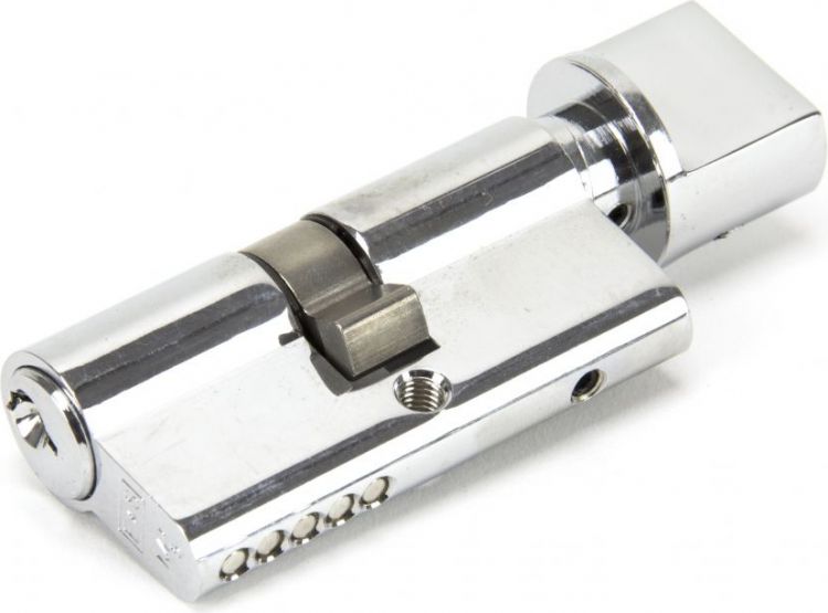 Polished Chrome 30/30 Euro Cylinder/Thumbturn
