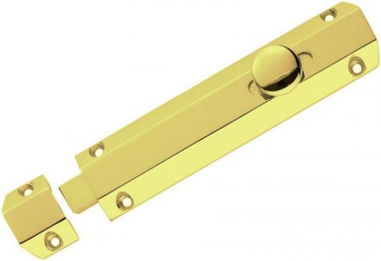 Carlisle Brass AQ83 - door bolt surface 200mm polished brass