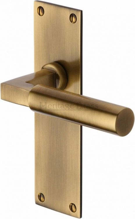 Bauhaus BAU7310-AT antique brass lever latch door handles