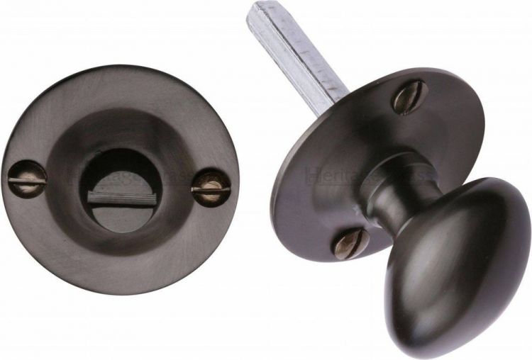 36mm Round Thumb Turn in Matt Bronze - Heritage Brass | BT15-MB