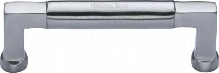 Heritage Brass C0312 101-SC Cabinet Pull Bauhaus Design 101mm Satin Chrome finish