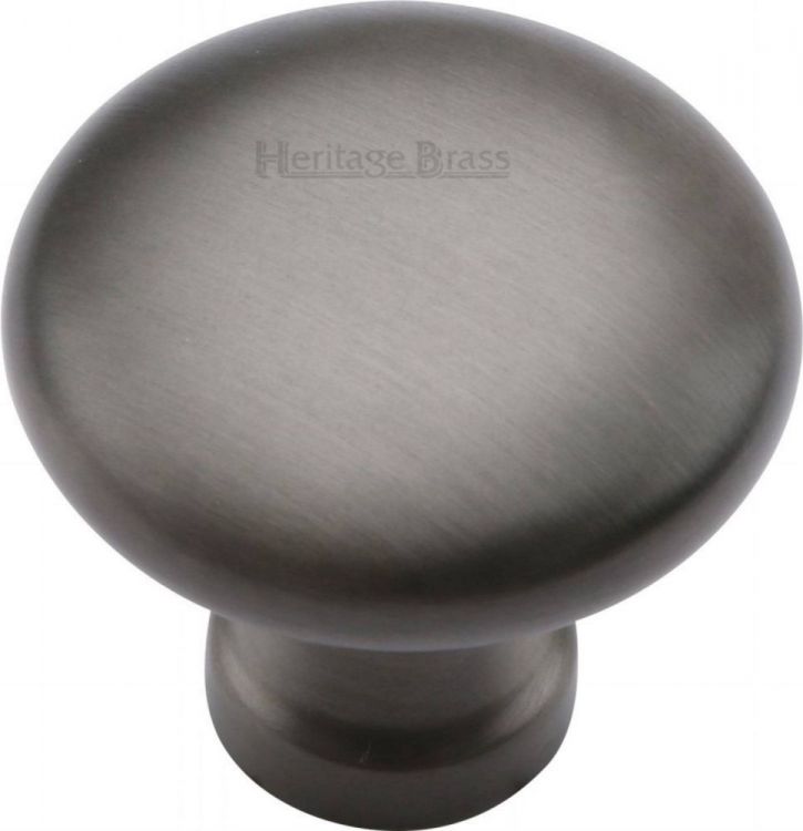 Victorian Matt Bronze Mushroom 32mm Cabinet Knob - by Heritage Brass | C113 32-MB