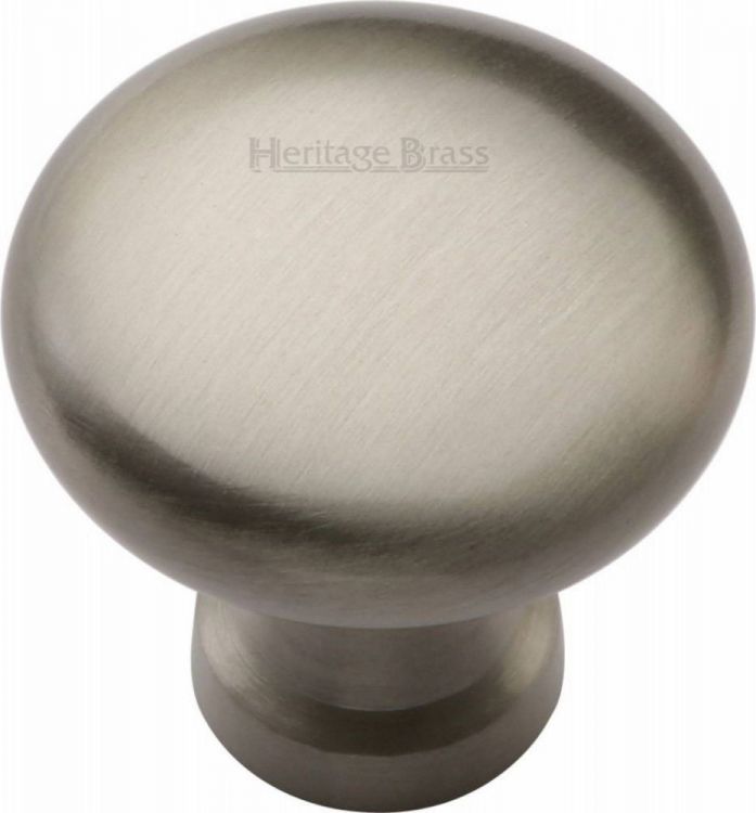 Heritage Brass C113 32-SN Satin Nickel Round Knob 32mm
