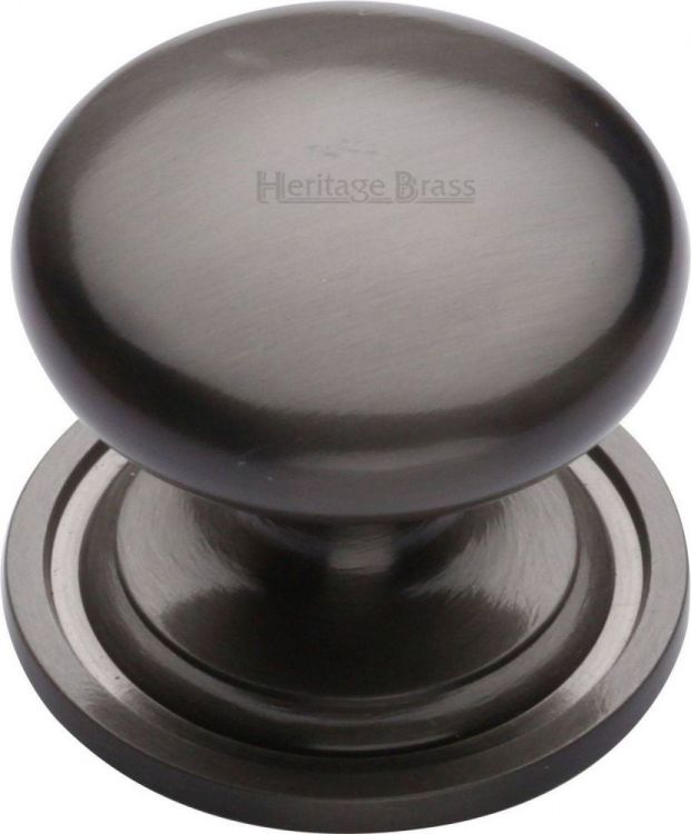 Victorian Matt Bronze Mushroom 38mm Cabinet Knob - by Heritage Brass | C2240 38-MB