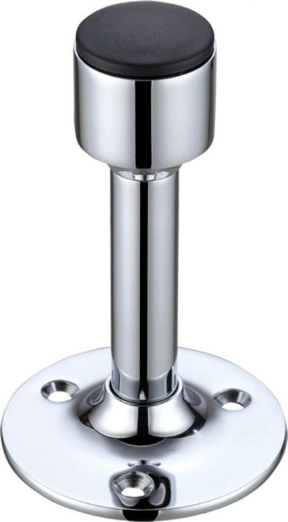 Zoo Fb16cp Projection Door Stop Cylinder W Rose Polished Chrome Door Stops