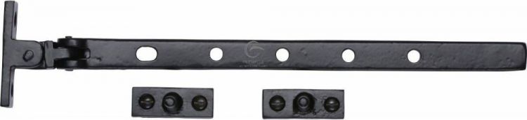 Black Iron Rustic Casement Window Stay 12