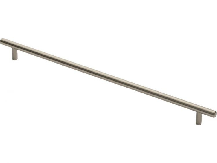 Steel T - Bar Handle 384mm in Satin Nickel - by Carlisle Brass - FTD445HSN