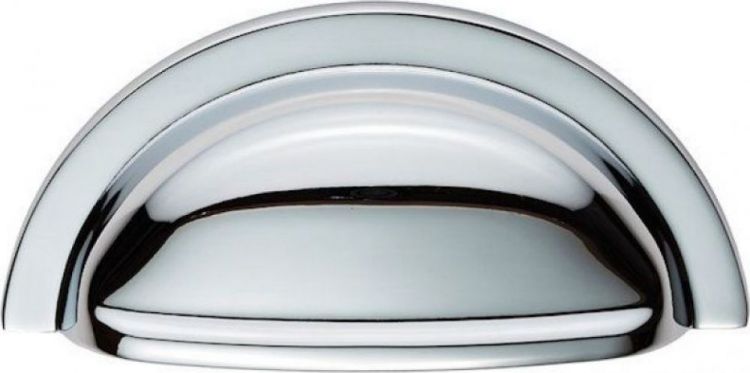 Oxford FTD558-CP Polished chrome 76mm cup pull handle