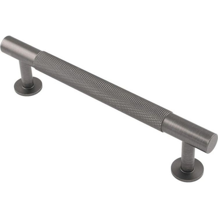 Fingertip Design Knurled Pull Handle 128mm c/c - Anthracite Finish  - by Carlisle Brass - FTD700BANT