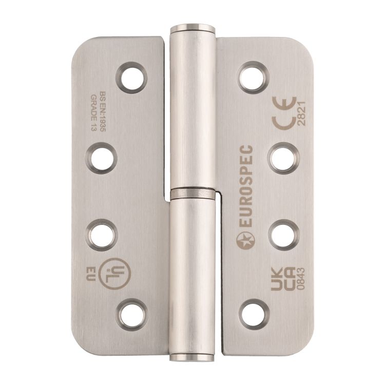 Eurospec Grade 13 Radius Lift Off Hinge - Left Hand - in Satin ...
