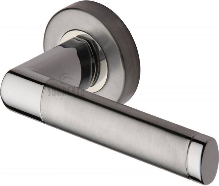 Milan SC-6420-AP apollo chrome door handles on rose