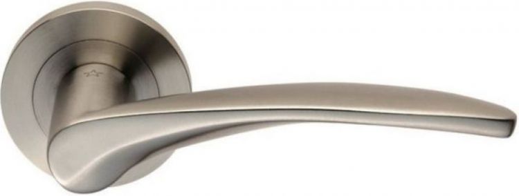 Eurospec SWL1131SSS Tirolo Wing Satin Stainless Lever on Rose