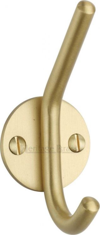 Heritage Brass Hat & Coat Hook Satin Brass Finish
